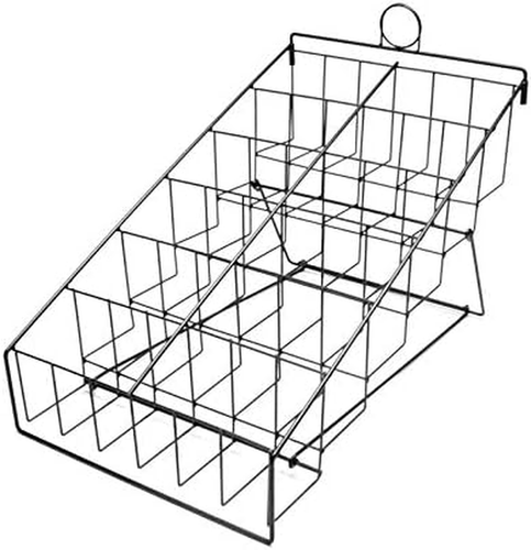 Counter DVD Rack with 12 Pockets, 6 Tiers, Steel Wire - Black 119365 | eBay