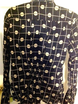 HH.   Isabella Sinclair. sizes PXS - PS & PM Button 100% cotton Blue Blouse NWT