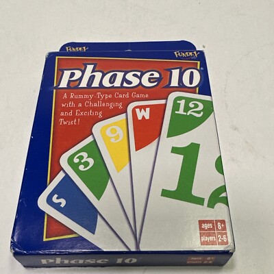 Fundex Phase 10 2004 Card Game Cards Complete CIB Item No. 8220