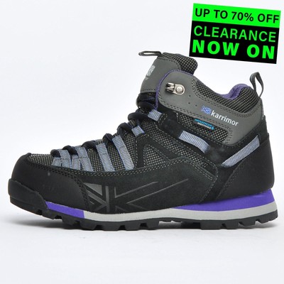 Karrimor Premium Spike Mid 3 Women's Waterproof Walking Hiking Boots Black