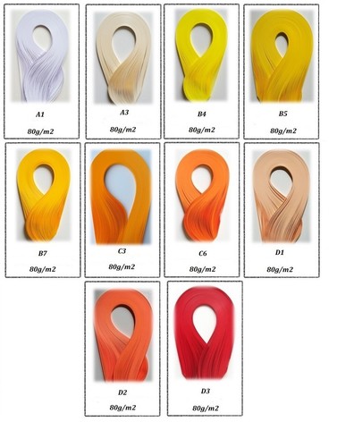 200 tiras de papel calidad pluma en varios colores - 4 mm de ancho artesanal hechas a mano - Imagen 2 de 40