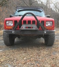 1984-2001 Jeep Cherokee Xj Comanche Affordable Stinger Winch Front Bumper
