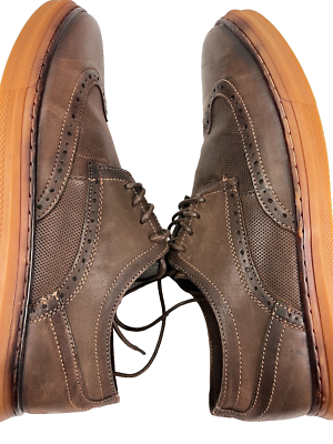 Arkbird Men\'s Brown Leather Wingtip Brogue Oxfords Size 13 Lug Sole Dress Shoes Amazon.com | Arkbird Mens Dress Shoes, Lace Up Plain Toe  main image 2