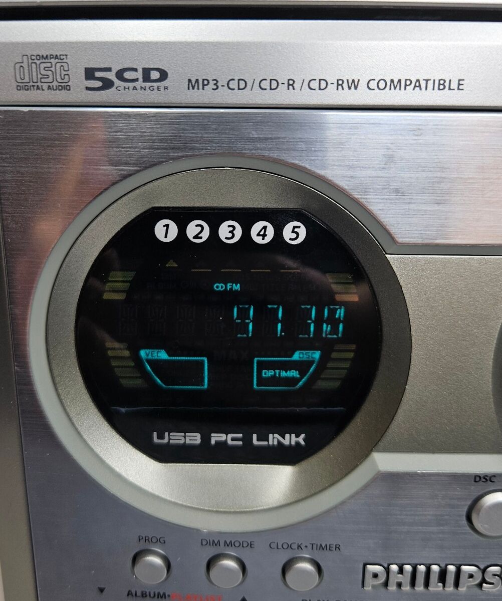 Philips MCM530/37 5 Disc CD Changer Micro Stereo System W Philips MCM530/37 5 Disc CD Changer Micro Stereo System W