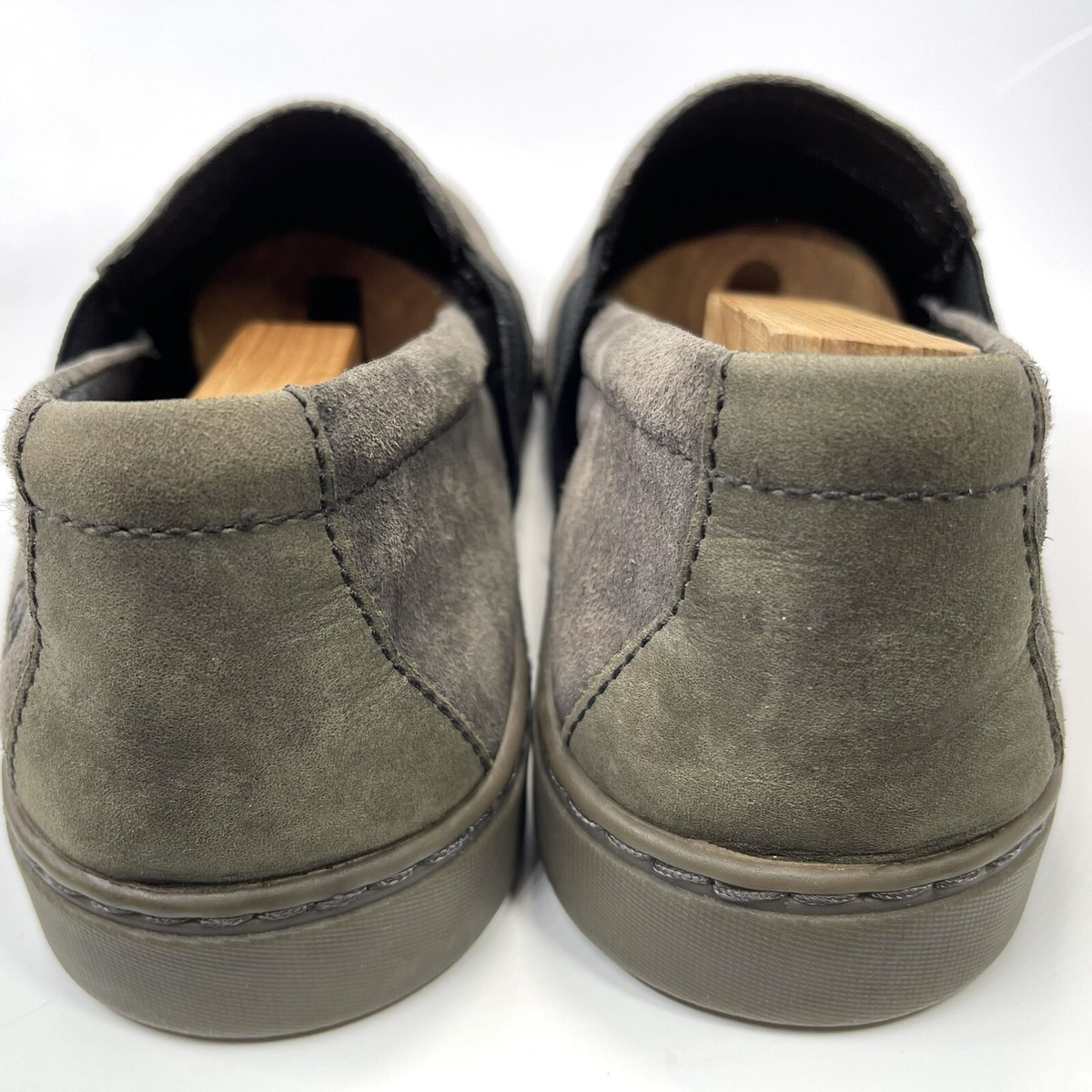 Men’s Gray Suede Born Lace Up Loafers Size 12 Suede Gray Dress Shoes for Men for sale | eBay main image 4