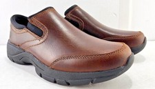 Lands End womens casual slip-on shoes Multiple sizes Brown Leather LOAFER NEW