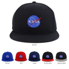 Small Insignia NASA Patch Youth Size Flatbill Snapback Baseball - FREE SHIPPING