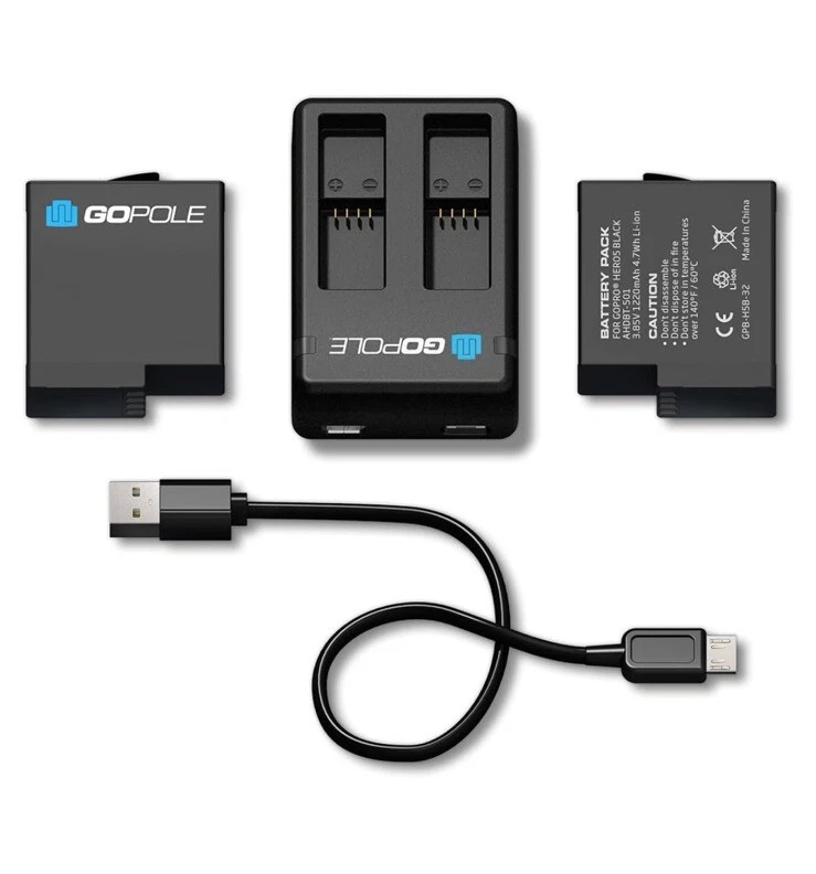 Batería y cargador duales Gopole - negro Foto 3 de 3