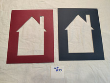 Lot of 2 - 8x10 House Home Picture Photo Mats - NEW - H33