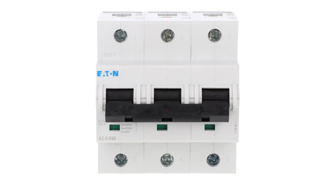 Circuit breaker 3P D 63A 25kA AC AZ-3-D63 211820 /T2UK