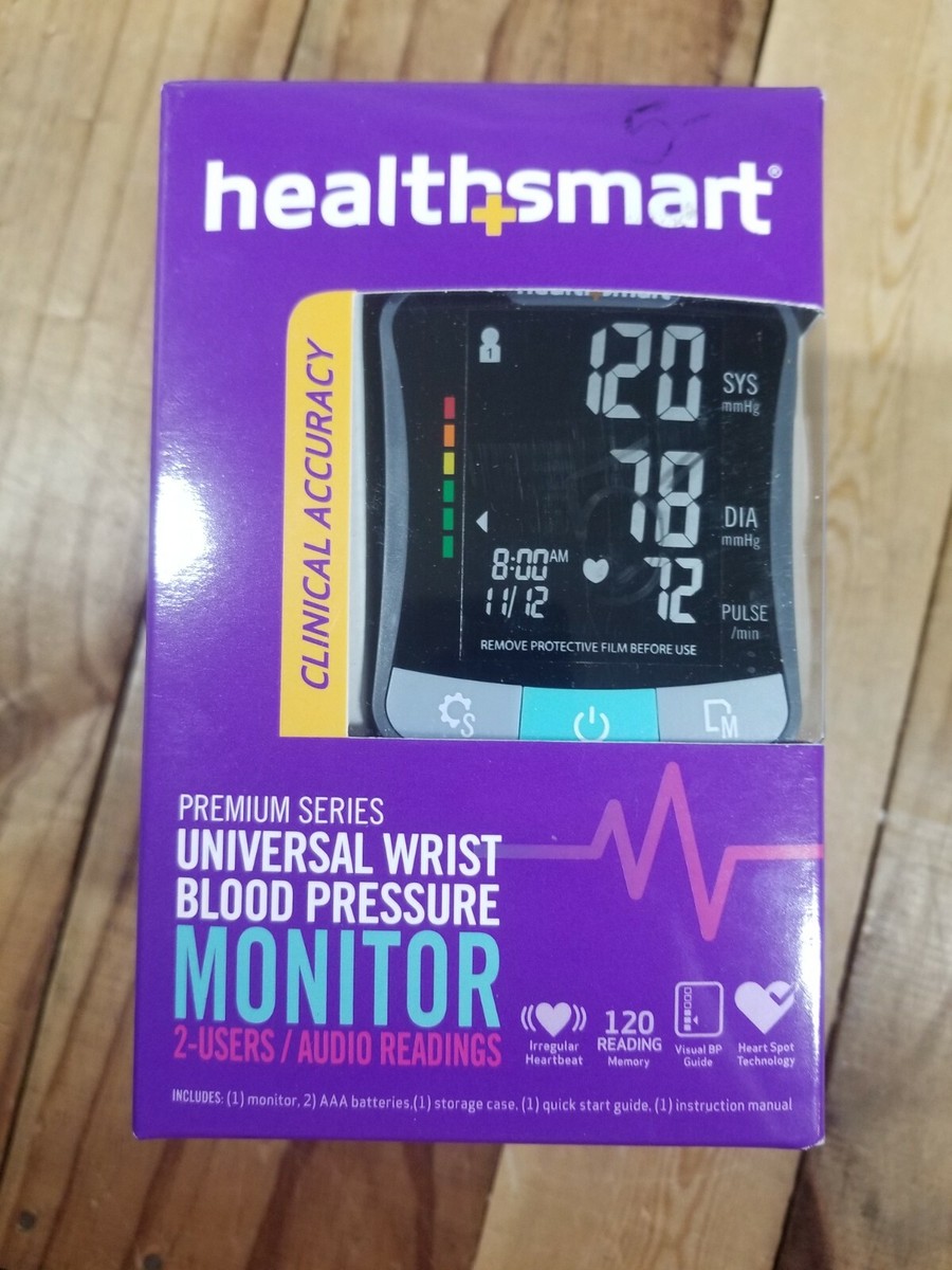 HealthSmart Premium Series Blood Pressure Monitor, Universal Wrist