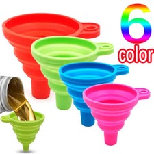 Universal Car Engine Foldable Silicone Funnel Liquid Funnel Washer Fluid Change