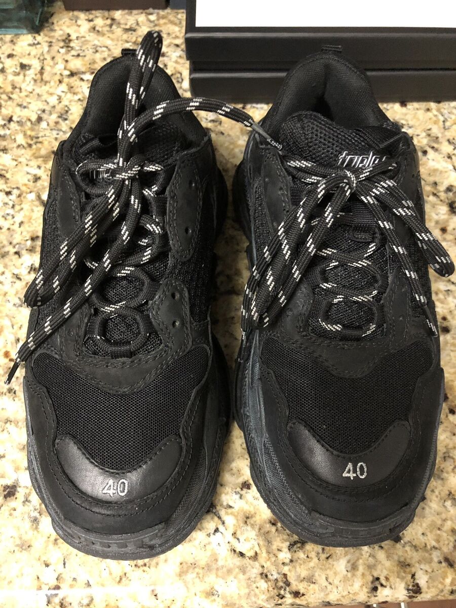 balenciaga triple s Triple Black 40 | eBay balenciaga triple s Triple Black 40 | eBay