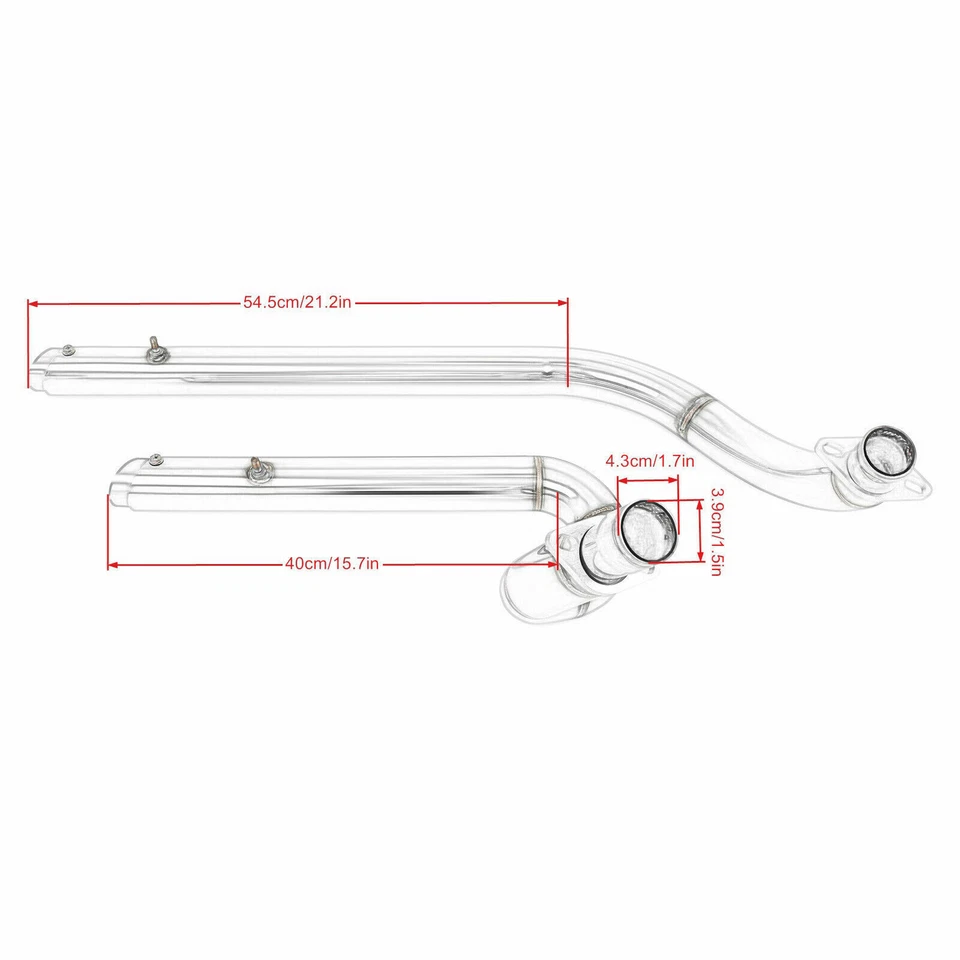 Sistema de tubos de escape Shortshots para Honda Shadow Steed 600 VLX600 VT600 VLX400 Foto 2 de 4