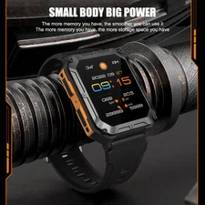 Smart Watch Military Tactical Sport Heart Rate Fitness Tracker Wristwatch-Men US