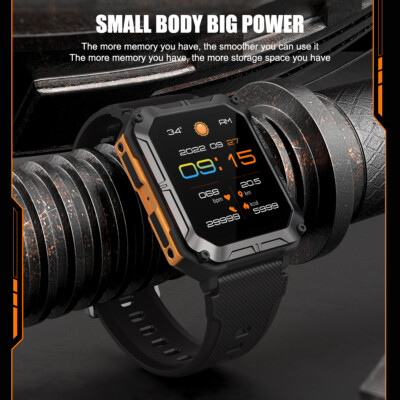 Smart Watch Military Tactical Sport Heart Rate Fitness Tracker Wristwatch-Men US