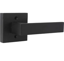 Probrico Door Lever Dummy Lever Handle for Closets French Door Matte Black