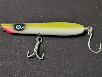 1 - 247 Custom Lures Round Pencil Popper 5 3/4'' ~ 1 1/4 oz SAND EEL