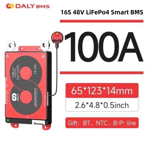 Daly 4S-24S 12V 24V 36V 48V 72V 40A-500A 3.2V Lifepo4 Smart BMS with NTC BT lot - Picture 51 of 62