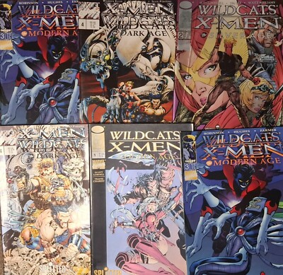 WILDC.A.T.S X-MEN 1- 4 Marvel Comics Image Splitter 1998 Wild Cats