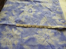 Cotton /poly blend fabric large white floral on blended lavender 1 yd x 45"