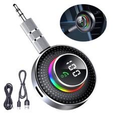 For Car Headphone iPod Bluetooth5.3 Transmitter Call Music Receiver AUX Adapter 