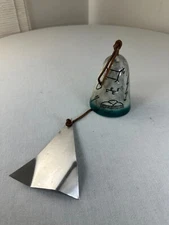 VTG Ceramic Wind Chime Evil Spirit Protection Indian Home Decor Mission Bell