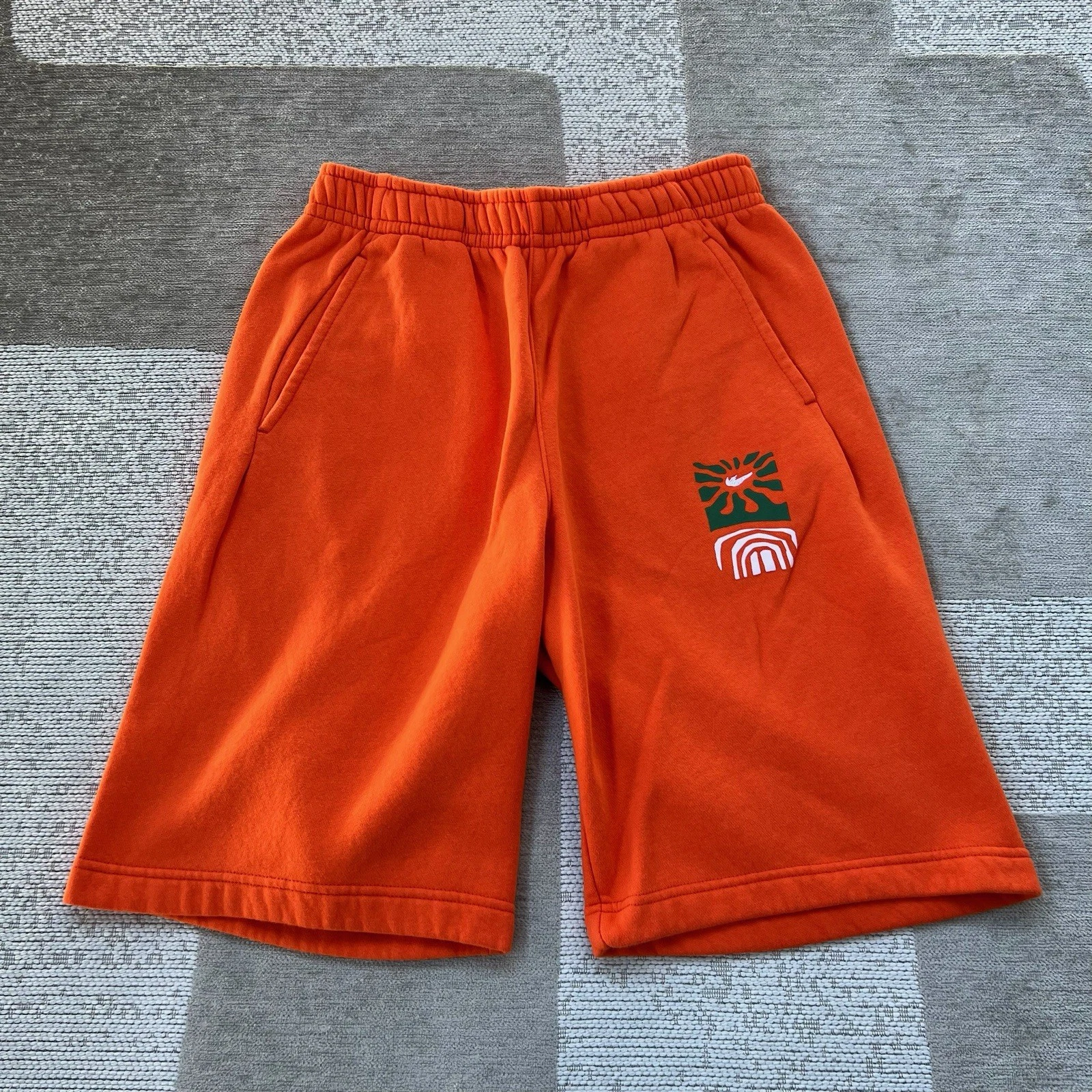 Nike Jarritos Fleece Spring Break Orange Shorts DR9823-817 Mens S Workout Gym