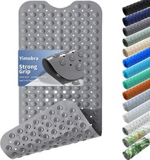 Non Slip Bathtub Mat 40 x 16 Inch Extra Long Shower with Drain Holes Machine