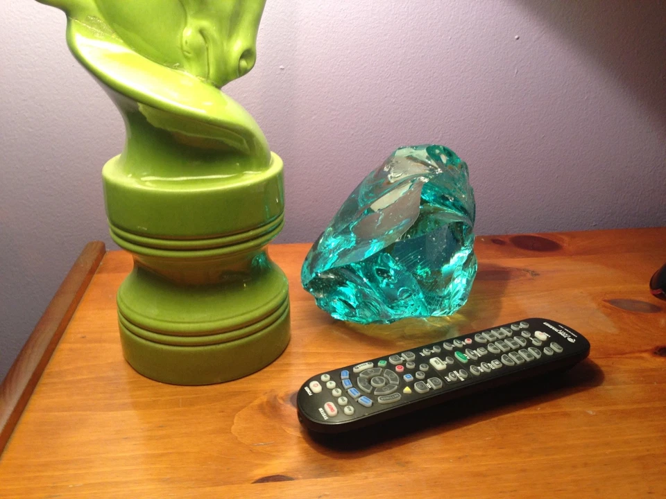 Vidrio Cullet grande de aguamarina vintage (13 libras) - Excelente claridad | Vidrio de escoria Foto 2 de 4