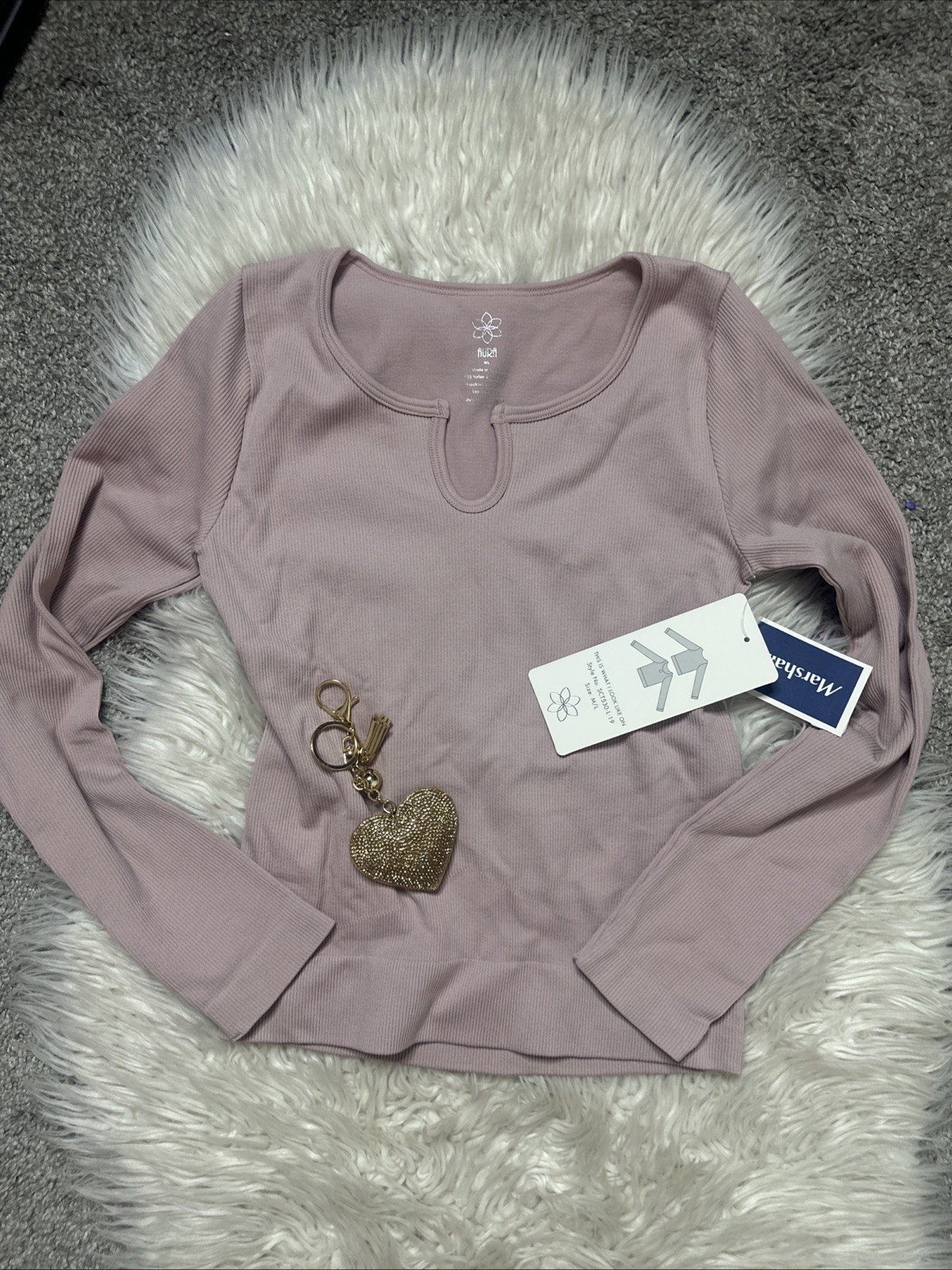 NWTs women’s Pretty In pink Long Sleeved Top size M Forever 21