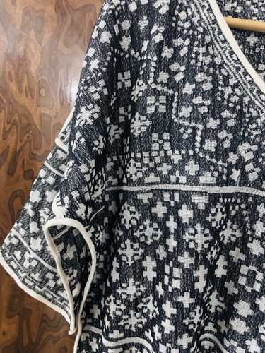 Isabel Marant Etoile Femmes beverly Brodé Noir Blanc Robe Tunique XL 42 - Photo 14 sur 19