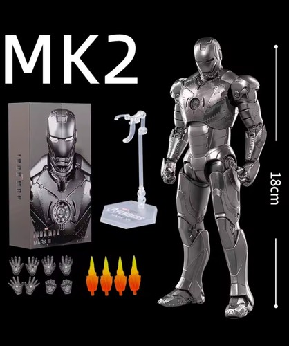 ZD-MK2-L: ZD Toys Marvel Iron Man Mark 2 Mark II 7" action figure (LED Ver.)