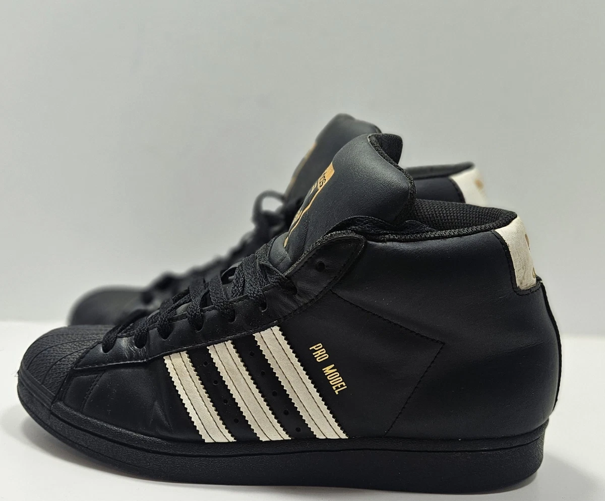 Adidas Pro Model Mid Black White Gold FV5723 Men\'s Sneakers Size 12 adidas Pro Model Core Black - FV5723 for Sale | Authenticity  main image 3
