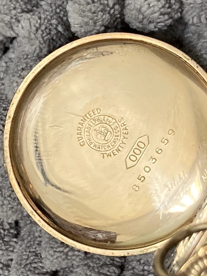 OLD POCKET watch ELGIN 7 jewels 414 3/0 c 1915 USA guaranteed 20 years - Image 3 of 4