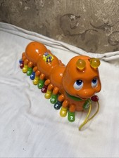 Leap Frog Alphabet Pal Caterpillar With Sounds Learn ABC Colors Pull Toy Lights