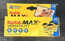 Kodak Max Versatility 400 ISO  24 Exposure  35mm Film Pack of 4  EXP 2005