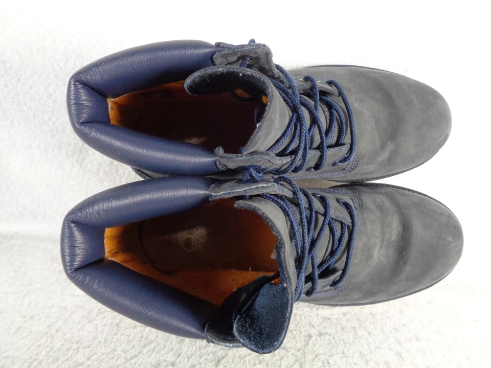 Botas Timberland Classic masculinas EUA 6 3793A azul nobuck isolamento Primaloft 200G - Imagem 4 de 4