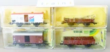 HO SCALE LOT TRIX ROLLING STOCK IN ORIGINAL PLASTIC CASES PLS READ DESCRIPTION