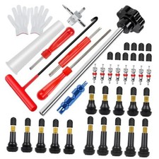 45pcs Tire Valve Stem Tool Kit Replace Valve Stems Without Removing Tire