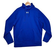 Under Armour Storm UA Team Fleece Hoodie Loose ColdGear Blue Men's Size Large