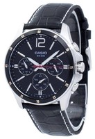 Casio Enticer Analog-Quarz Schwarz Zifferblatt 50M MTP-1374L-1AV Herrenuhr