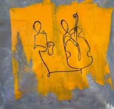 Duo Jazz - acrylic on canvas 20x20