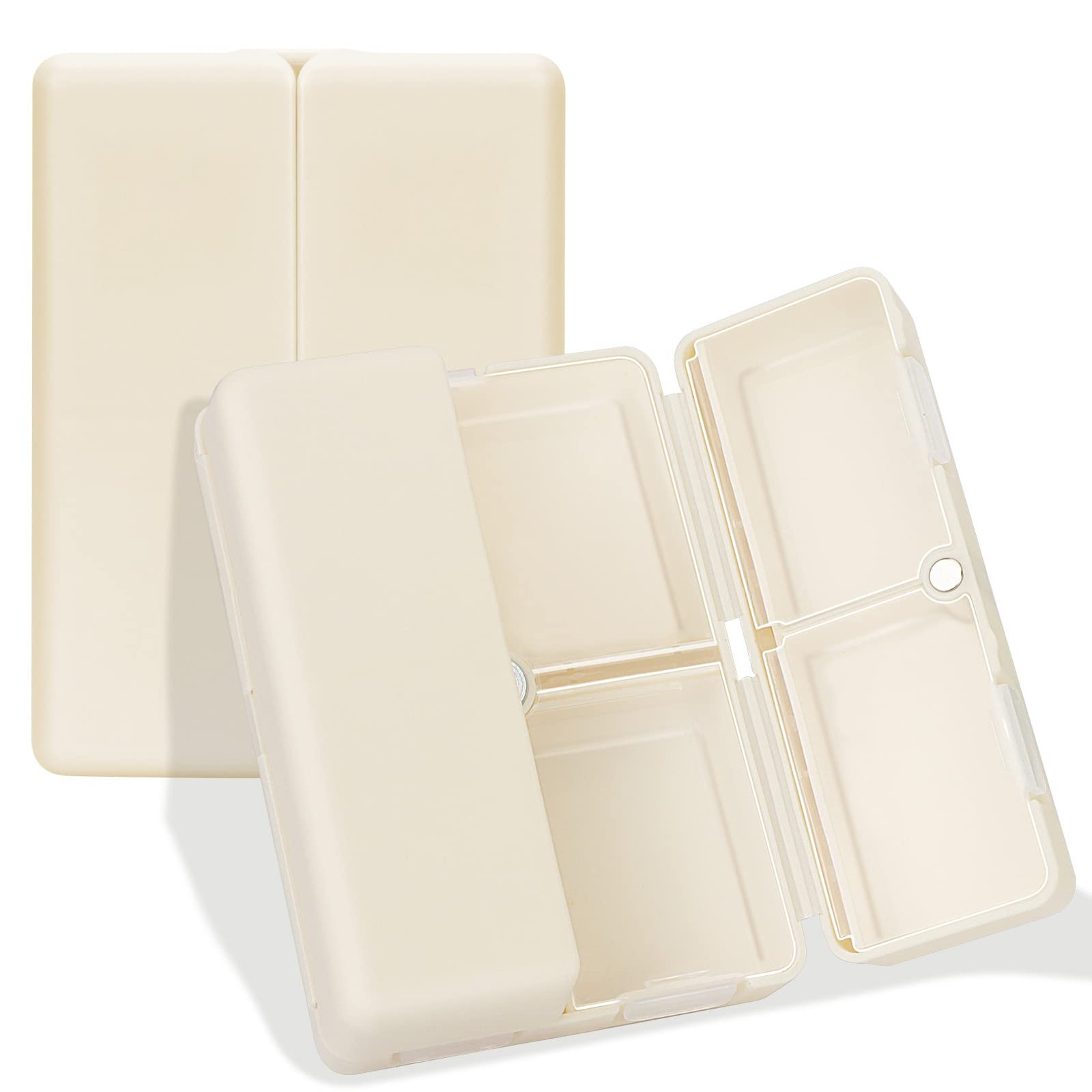 Daily 7-Compartment Portable Pill Organizer for Travel and Home Use