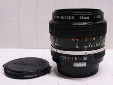 Nikon Micro AI Nikkor 55mm f/3.5 Camera Lens Used