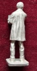 Vintage Metal Figurine  – Victorian Gentleman Unpainted 2.3” used, hat in hand — photo 4