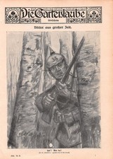 Soldat vom IR 35 - Erich Mattscha&szlig; - 1WK - 1915 - Histor. Titelblatt ~21x30cm