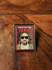 Man Of The Year The Dude  Big Lebowski Enamel Pin Badge Thoughtful Gift Idea 