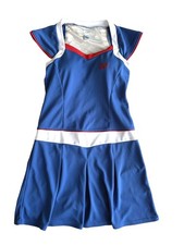 Yonex Blue Tennis Dress with White and Red Ac...