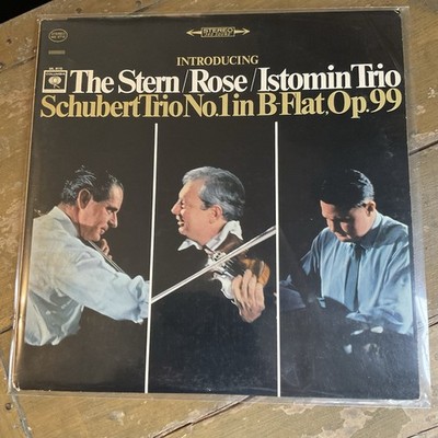 SCHUBERT ''TRIO NO. 1'' STERN/ROSE ISTOMIN TRIO MASTERWORKS STEREO NM/EX Org Inner